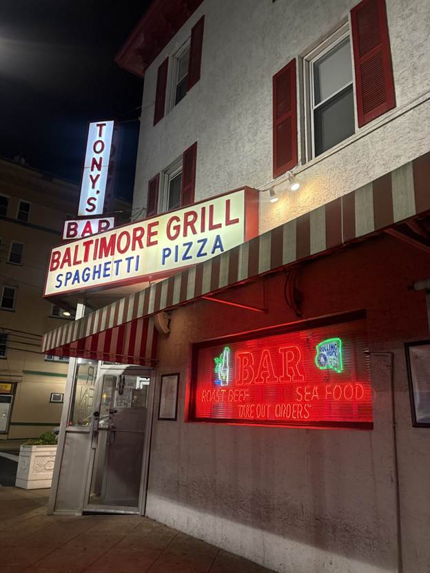 Tony's Baltimore Grill, Atlantic City. Photo by William Patrick Tandy.